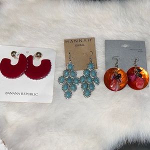 Women’s earrings lot of three